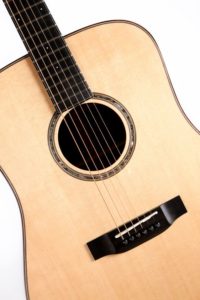 Auden Guitars Dreadnought Colton Spruce Full Body Front Close Strings