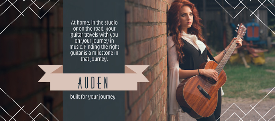 Auden acoustic guitars home page slider image