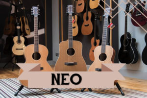 Neo range of Auden Guitars - front page graphic
