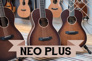 Neo Plus Auden Guitars Range - Front page graphic