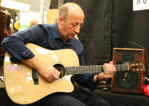 Enzo - Auden guitars artist - playing at London Acoustic Show 2013