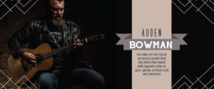 Auden Bowman acoustic guitar page header graphic