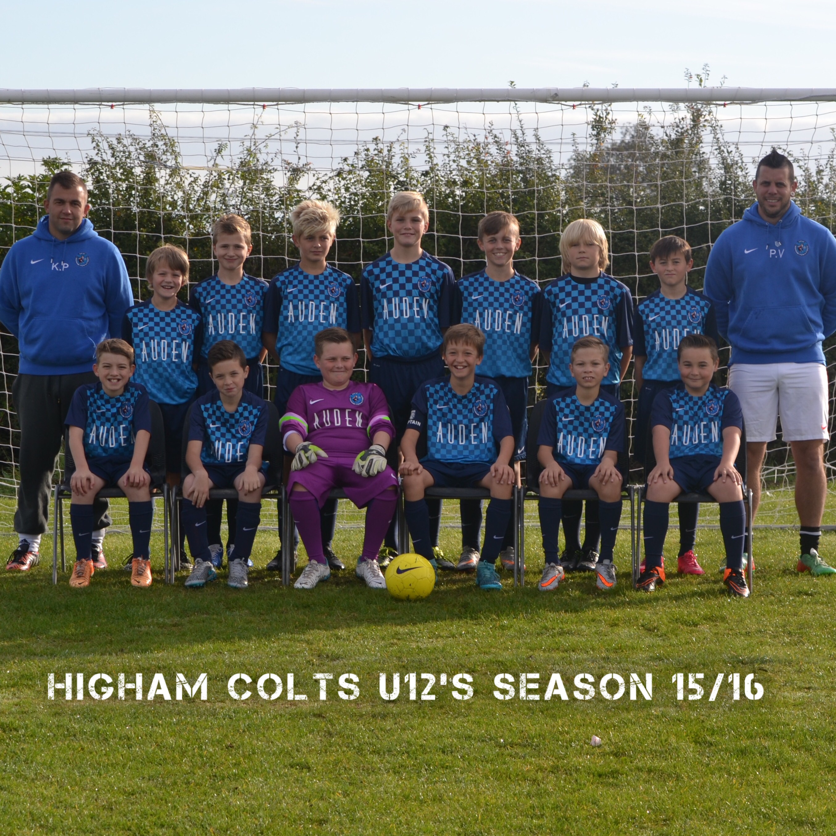 Auden is proud to support local football side Higham colts