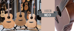 Neo range of acoustic guitars from Auden Guitars - header page graphic