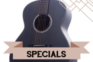 The specials range from Auden Guitars