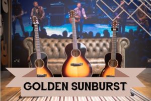 Golden Sunburst range of Auden Guitars graphic